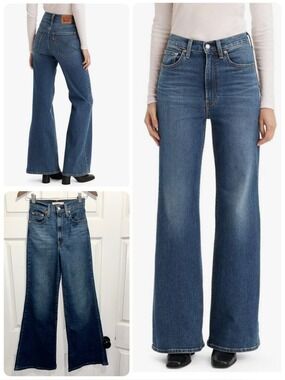 Levi's Women's Ribcage Bell Bottom Jeans High Rise Size 24